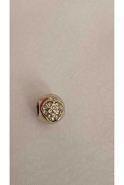 OCTBJX Zirkon Taşlı Kalp Desenli Top Charm