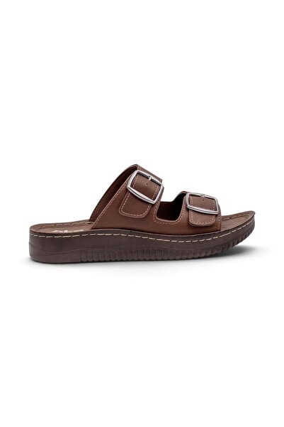 Shoes Alc Flexi̇ 5251 Double Buckle Men's Slippers