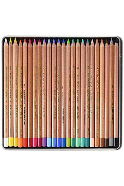 Koh-i Noor Gioconda Soft Pastel Kalem 24 Renk Metal Kutu