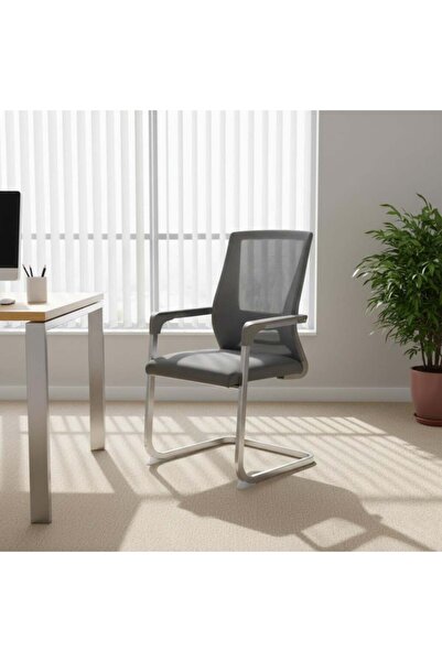 DEC4 Waiting chair with mesh back for improved sitting posture