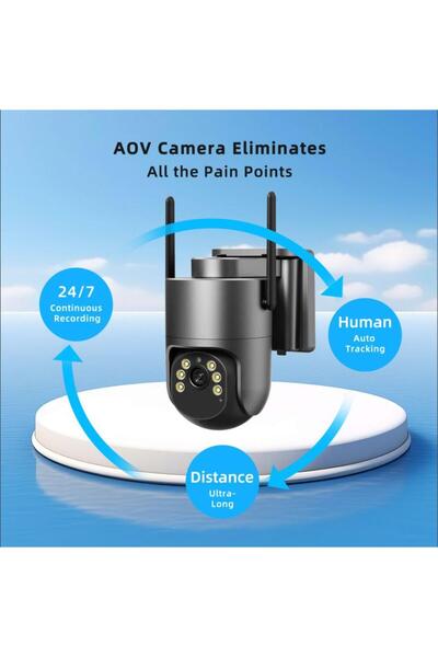 ICAM 365 كاميرا إنترنت تعمل بالطاقة الشمسية ICAM365 A11 بدقة 5 ميجابكسل وتقنية 4G
