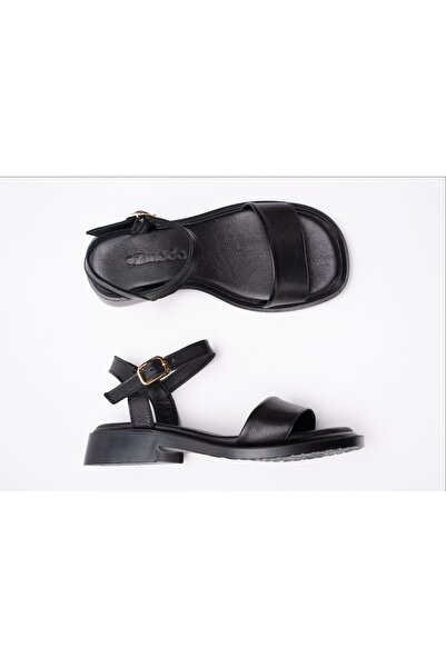 ezmoda Черни ортопедични сандали с една каишка