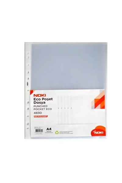 Noki Poşet Dosya Eco A4 100` lü