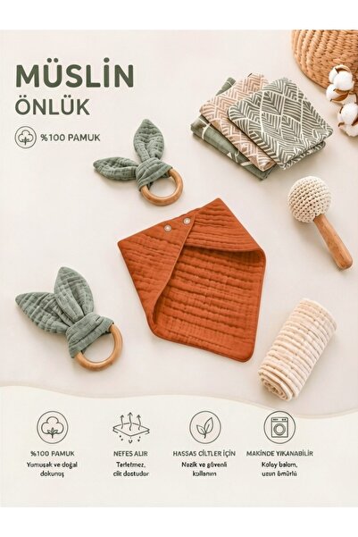 Müslin Bebek Önlüğü