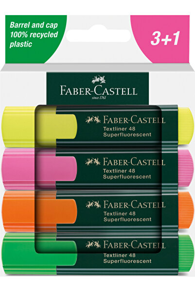 Faber Castell Set de markere 4, tip carton, 1548 2024, FABER-CASTELL