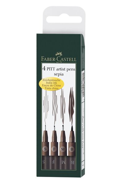 Faber Castell Set pix Pitt Artist 4 buc Sepia Faber-Castell