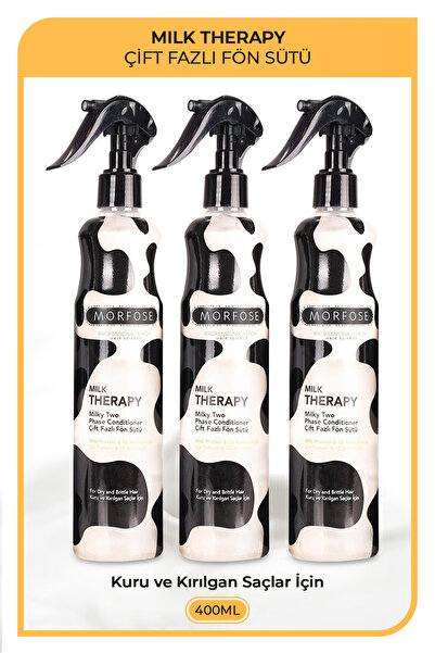 Morfose Milk Therapy Fön Sütü 400 ml 3 Adet