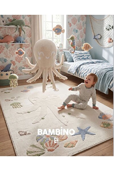 Neşem Halı Boutique EKOHALI Bambino BMB 01 Cream Multy Pasten Renklere Sahip ...
