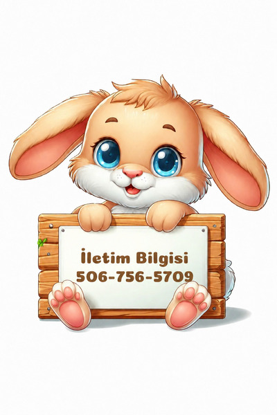 GSticker Sevimli Tavşan Zile Basmayın Dekoratif Priz Sticker Çocuk Odası Sticker