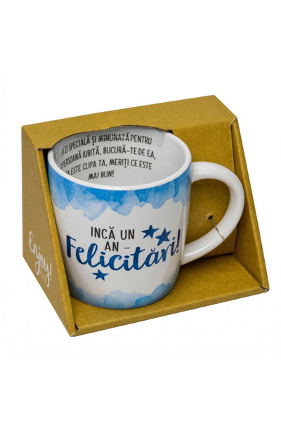 Bobo Cană de porțelan „O altă aniversare – Felicitări!”