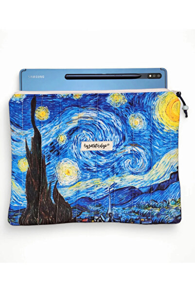 Ayza Stüdyo Yıldızlı Gece Starry Night Van Gogh Tablet Çantası, 10-12 Inç Uyu...