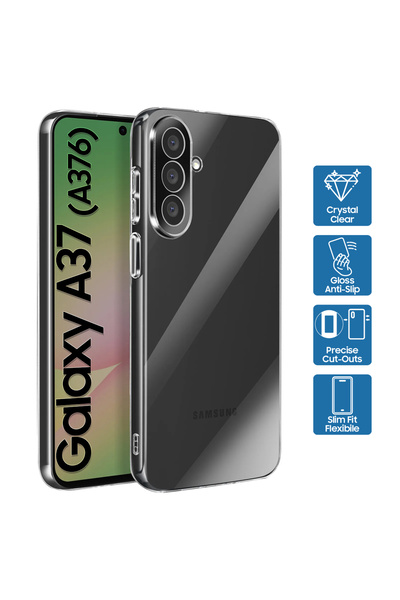 iShield Husă de silicon ultra-subțire, transparentă, pentru Samsung Galaxy A37