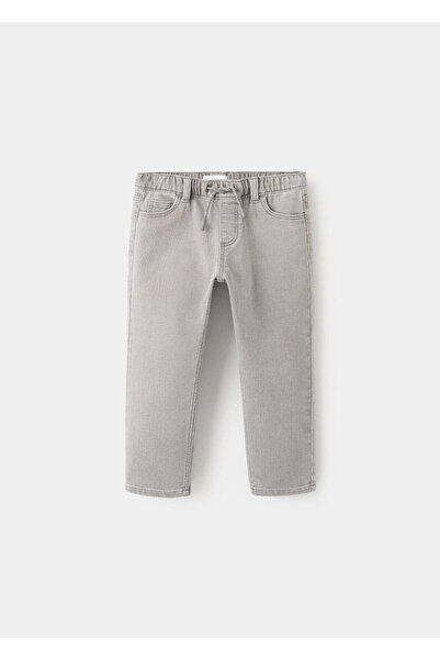 MANGO Baby Düz kesim bağ detaylı jean
