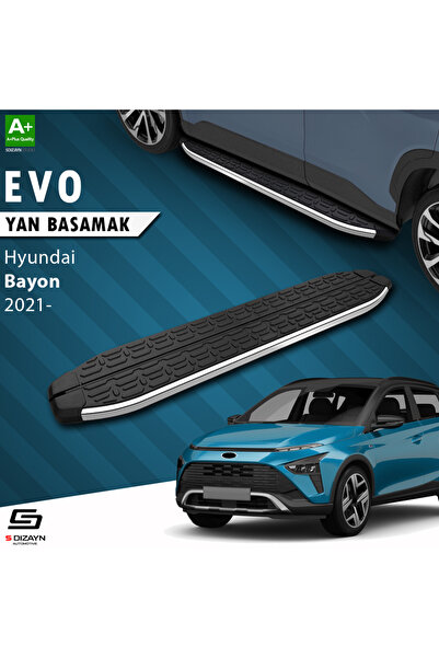 S Dizayn S-dizayn Hyundai Bayon Evo Krom Yan Basamak 173 Cm 2021-2024 Uyumlu ...