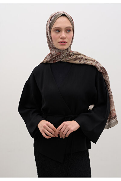 Freshscarfs Haki Arıane Desen Şal
