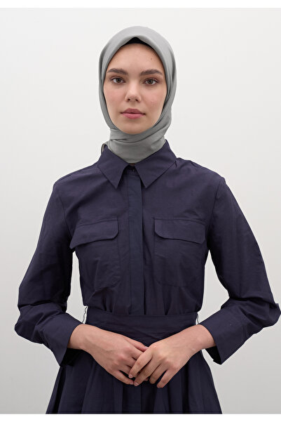 Freshscarfs Βαμβακερό μαντήλι βισκόζης ασημί