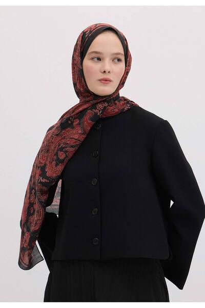 Freshscarfs Freda Desen Şal Kızıl