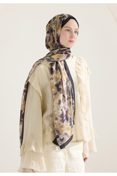 Freshscarfs Vizon Hıbıscus Beauty Floş Viskon Şal