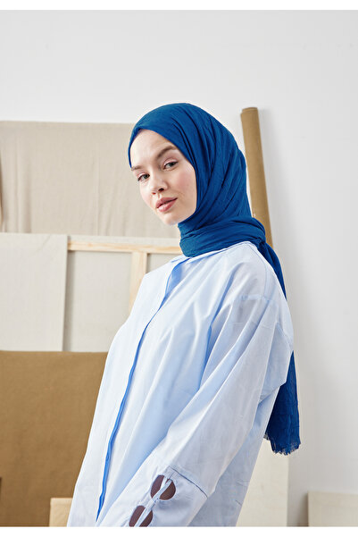 Freshscarfs Saks Mavisi Bambu Şal