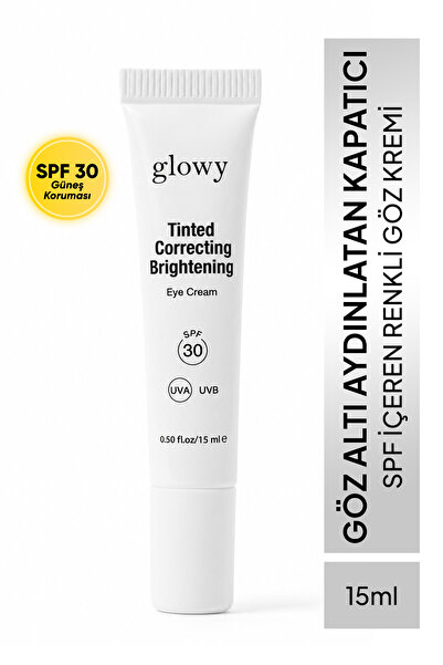 SPF30 Renkli Göz Kremi Aydınlatıcı Kapatıcı Etkili Bakım 15ml