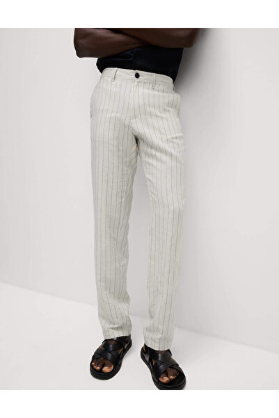 Marks & Spencer Regular Fit Keten Karışımlı Chino