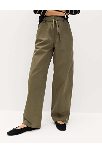 Marks & Spencer Pamuklu Barrel Paça Pantolon