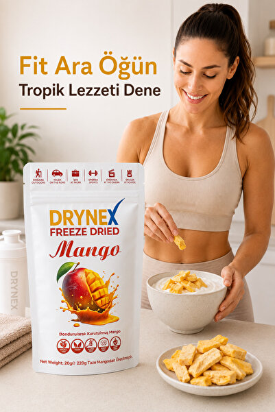 DRYNEX Freeze Dried Mango Dondurularak Kurutulmuş Meyve Kurusu 20gr