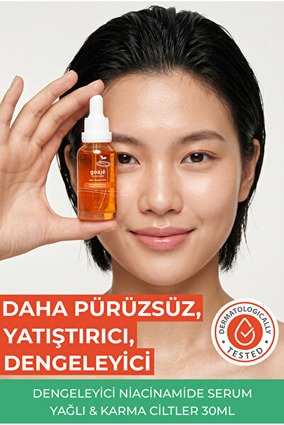 Goajé SKINCARE Balance Niacinamide Serum, Yağlı ve Karma Ciltler için Dengele...