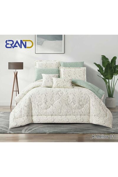 NAJMA 100% Cotton Bedspread -Nefren -8 Pieces -Size 240 %260