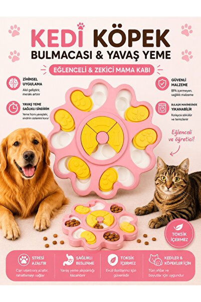 Glipet Yavaş Besleme Sağlayıcı Köpek Bulmacası ve Oyuncağı