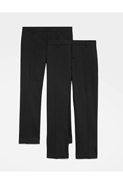 Marks & Spencer 2'li Erkek Çocuk Slim Fit Esnek Okul Pantolonu (2-18 Yaş)