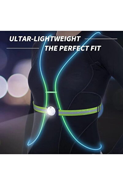 Arabest LED Reflective Running Vest with Front Light,Reflective Running Gear ...