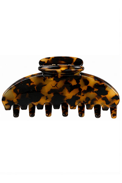 Roberta Lorenz Leopar desenli 10 cm Kemik Mandal Toka – Büyük Boy, Kaymaz, Gü...