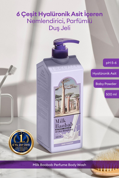Milk Baobab 6 Hyalüronik Asit İle Nemlendiren Parfümlü Duş Jeli Perfume Body ...