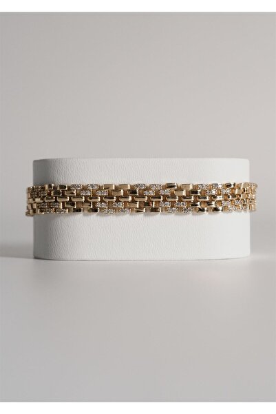 AYRA ACCESSORY Hasır Örgü Bileklik | Klasik Gold