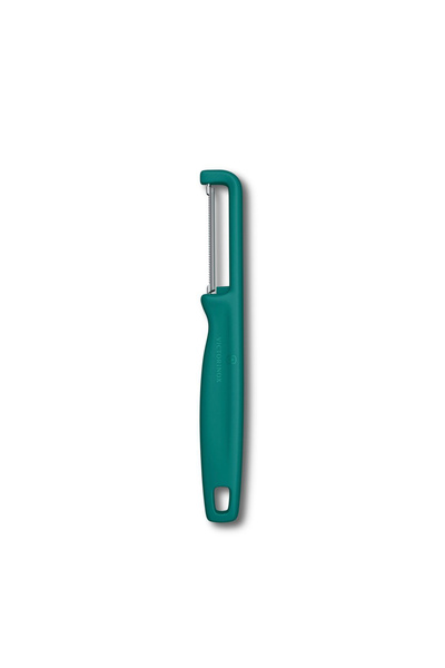 6.0943.4 iota Serrated Edge Double Sided Peeler Green