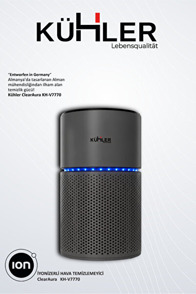kühler Hava Temizleyici ClearAura KH-V7770 – İyonizer & 3 Aşamalı Filtre