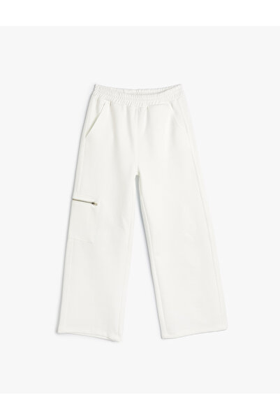 Koton Palazzo-Hose mit Reißverschlussdetail und Taschen