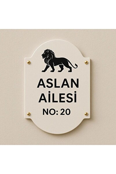 Outdoor One Kişiye Özel Pleksi Kapı İsimliği | Yazılı Pleksi Apartman & Site ...