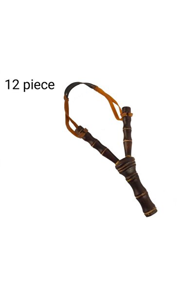 Gernic Traditional Handmade Wooden Slingshot with Elastic Rubber Band – Outdo...