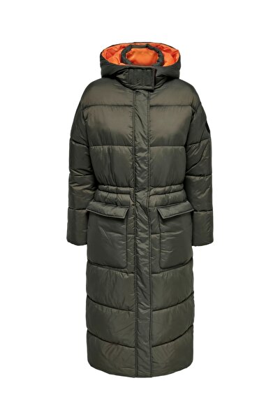 ONLY Onlpuk Long Puffer Cc Otw Geacă verde pentru femei - 15260035