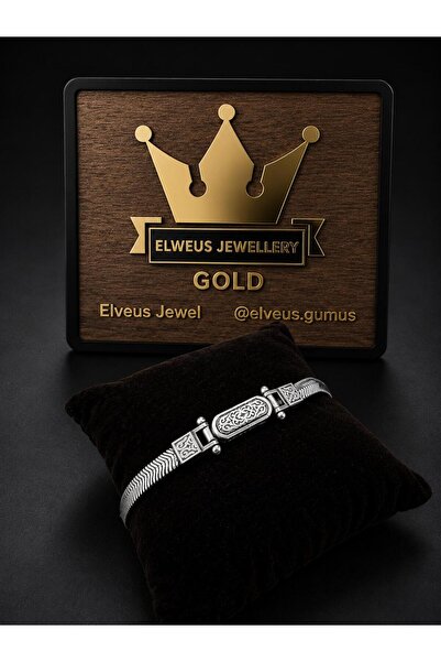 ELWEUS JEWELLERY GOLD Balık Sırtı Erkek Bileklik 925 Ayar
