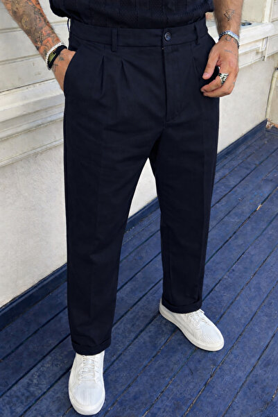 DAMGA JEANS Pantaloni pentru bărbați, cu talie înaltă, croială normală, din ț...