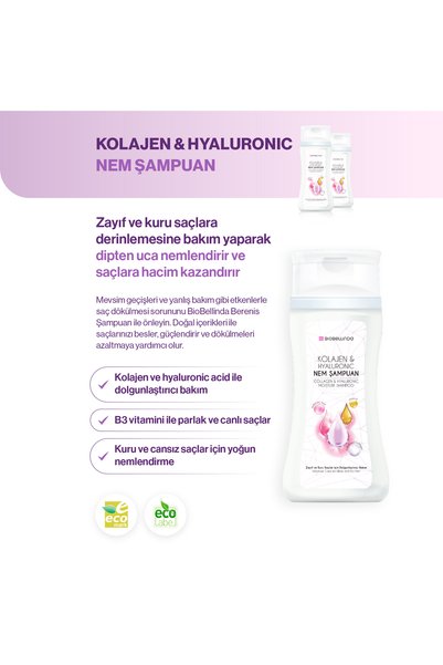 BioBellinda BIOBELLINDA COLLAGEN & HYALURONIC MOISTURIZING SHAMPOO 250 ML