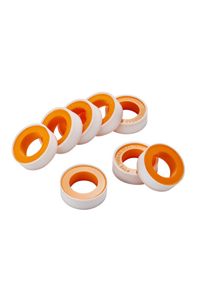 Lawazim Snail PTFE Teflon Tape 8 Piece - 12mm x 10m Leak Proof Thread Seal fo...
