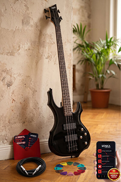 Midex Mbg-410bk Üst Segment Profesyonel Bas Gitar 4 Telli