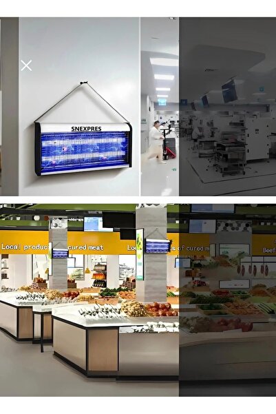 SNEXPRES 20W Büyük Boy Taşınabilir Elektrikli Led Sivrisinek Yok Edici Hem Ge...