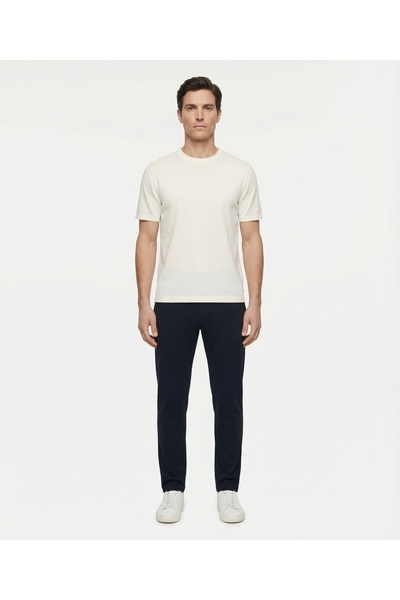 Yargıcı Regular Crew Neck Short Sleeve Sweater
