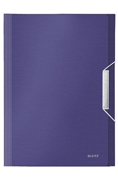 Leitz Mapă din plastic cu 6 compartimente, albastru-violet, tip stil proiect