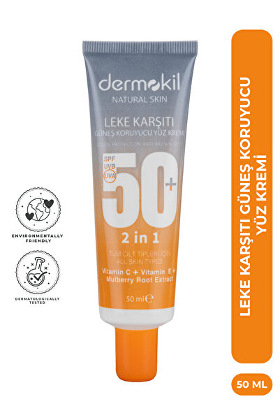 Dermokil Leke Karşıtı Güneş Koruyucu SPF 50+ Yüz Kremi 50 ml